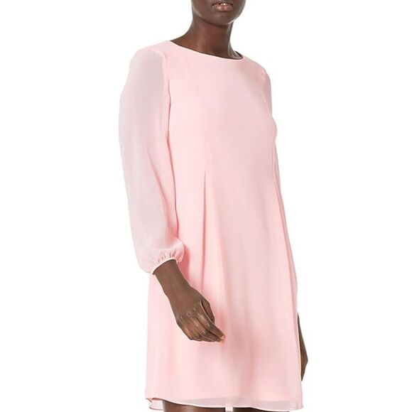 BRAND NEW NINE WEST LONG-SLEEVE SHIFT DRESS - Picture 1 of 16